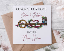 Load image into Gallery viewer, New Home Greeting Card  - House Key 3