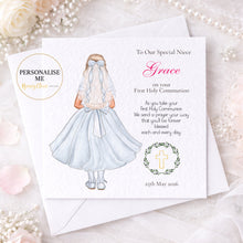 Load image into Gallery viewer, Communion Card for Daughter/Goddaughter/Granddaughter