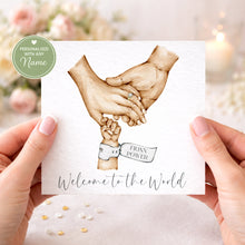 Load image into Gallery viewer, New Baby Card - Holding Hands
