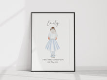 Load image into Gallery viewer, First Holy Communion Girl A4 Unframed Print