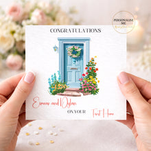 Load image into Gallery viewer, Personalised Front Door New Home Card