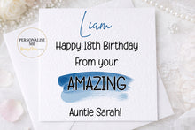 Load image into Gallery viewer, Sarcastic 18th Birthday Card for Son/Grandson from Parents