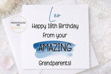 Load image into Gallery viewer, Sarcastic 18th Birthday Card for Son/Grandson from Parents