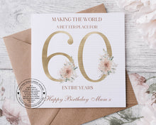 Load image into Gallery viewer, Milestone Birthday Card - Gold Boho Numbers
