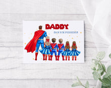 Load image into Gallery viewer, Superhero Character Fathers Day/Birthday Card