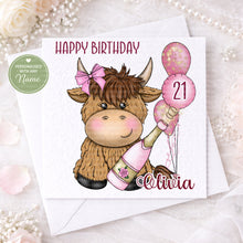 Load image into Gallery viewer, Birthday Card - Highland Coo!