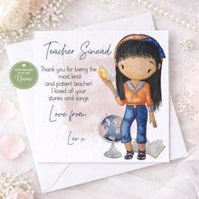 Load image into Gallery viewer, Teacher Character Card - Female