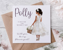Load image into Gallery viewer, Flower Girl Thank you Card