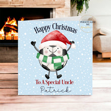 Load image into Gallery viewer, Football character christmas card