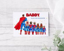 Load image into Gallery viewer, Superhero Character Fathers Day/Birthday Card