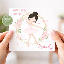 Load image into Gallery viewer, Little Ballet Dancer Birthday Card