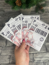 Load image into Gallery viewer, FIVER FRIDAY Official Santa Red Postage Label- Christmas PACK OF 10