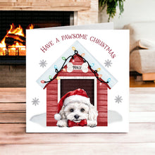 Load image into Gallery viewer, Cute Dog Christmas Card