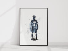Load image into Gallery viewer, Football coloursplash Unframed Print A4/A3