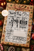 Load image into Gallery viewer, Ballet Shoes Christmas North Pole postage labels