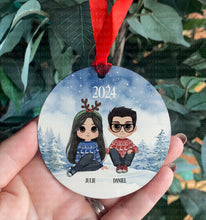 Load image into Gallery viewer, Chibi Best Friends Christmas Hanging Decoration - MALE