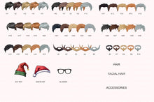 Load image into Gallery viewer, Chibi Male Christmas Card