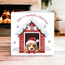 Load image into Gallery viewer, Cute Dog Christmas Card