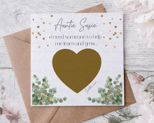 Load image into Gallery viewer, Confirmation Sponsor Scratch Card -Eucalyptus & Gold