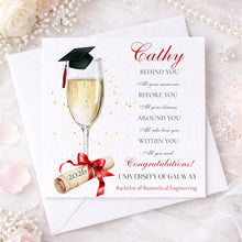 Load image into Gallery viewer, Graduation Card - Champagne & Poem