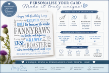 Load image into Gallery viewer, Scottish Insults Birthday card!
