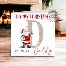 Load image into Gallery viewer, Personalised Santa Christmas Card