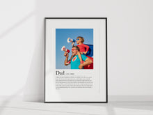 Load image into Gallery viewer, Dad Definition Unframed Print