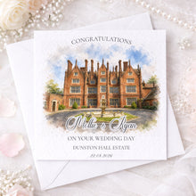 Load image into Gallery viewer, Watercolour Wedding Venue Card
