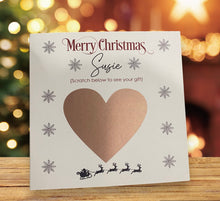 Load image into Gallery viewer, Christmas Scratch Card Greeting Card