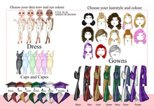 Load image into Gallery viewer, Dolly Graduation Girl Card - STYLE 2