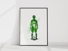 Load image into Gallery viewer, Football coloursplash Unframed Print A4/A3