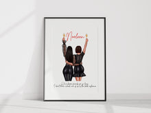 Load image into Gallery viewer, Glam Friends A4 Unframed Print