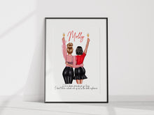Load image into Gallery viewer, Glam Friends A4 Unframed Print