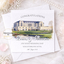 Load image into Gallery viewer, Watercolour Wedding Venue Card