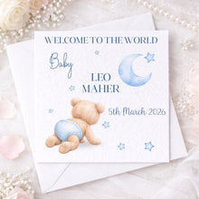 Load image into Gallery viewer, Baby bear new baby card