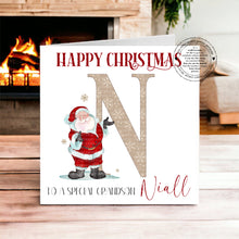 Load image into Gallery viewer, Personalised Santa Christmas Card