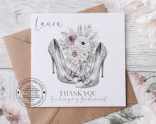 Load image into Gallery viewer, Thank you Bridesmaid Card - Sketch Shoes
