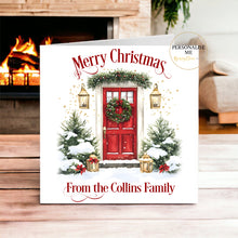 Load image into Gallery viewer, Festive Christmas Door Greeting Card