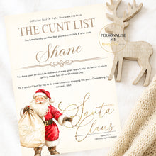 Load image into Gallery viewer, Rude - 'Alternative' To the Nice List! -Santa Christmas