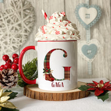 Load image into Gallery viewer, Tartan  Hot Chocolate Christmas mug