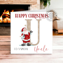 Load image into Gallery viewer, Personalised Santa Christmas Card