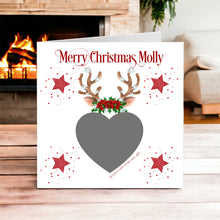 Load image into Gallery viewer, Christmas Scratch Card Greeting Card - ANTLERS 1