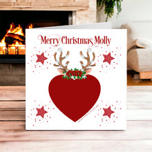 Load image into Gallery viewer, Christmas Scratch Card Greeting Card - ANTLERS 1