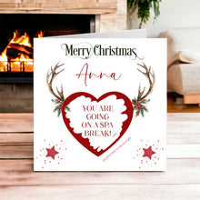 Load image into Gallery viewer, Christmas Scratch Card Greeting Card - ANTLERS 2