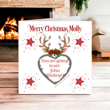 Load image into Gallery viewer, Christmas Scratch Card Greeting Card - ANTLERS 1