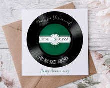 Load image into Gallery viewer, Anniversary card - Vinyl Record