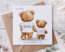 Load image into Gallery viewer, Daddy & Iittle bear Card - White