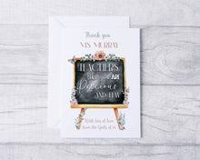 Load image into Gallery viewer, Noticeboard thank you teacher card