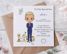 Load image into Gallery viewer, Communion Boy Card