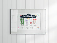Load image into Gallery viewer, Boot Family A4 Unframed Print!!!!